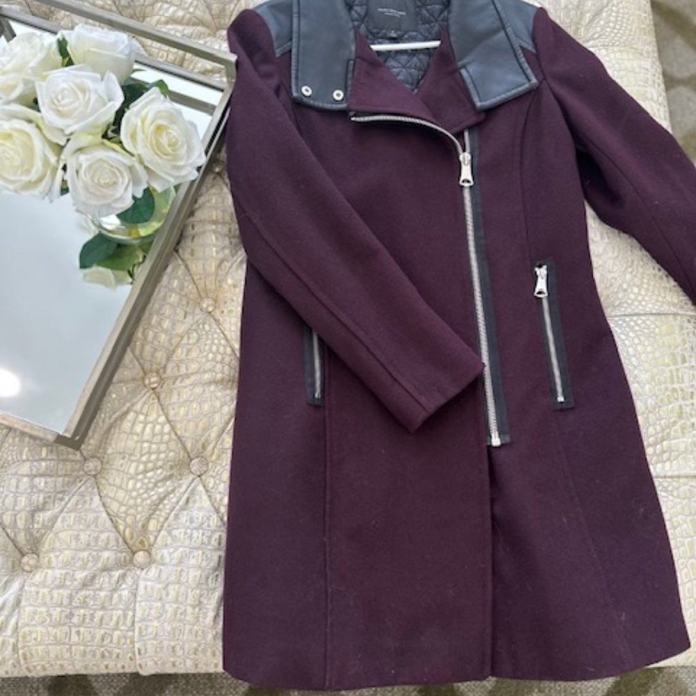 Burgundy Pea Coat
